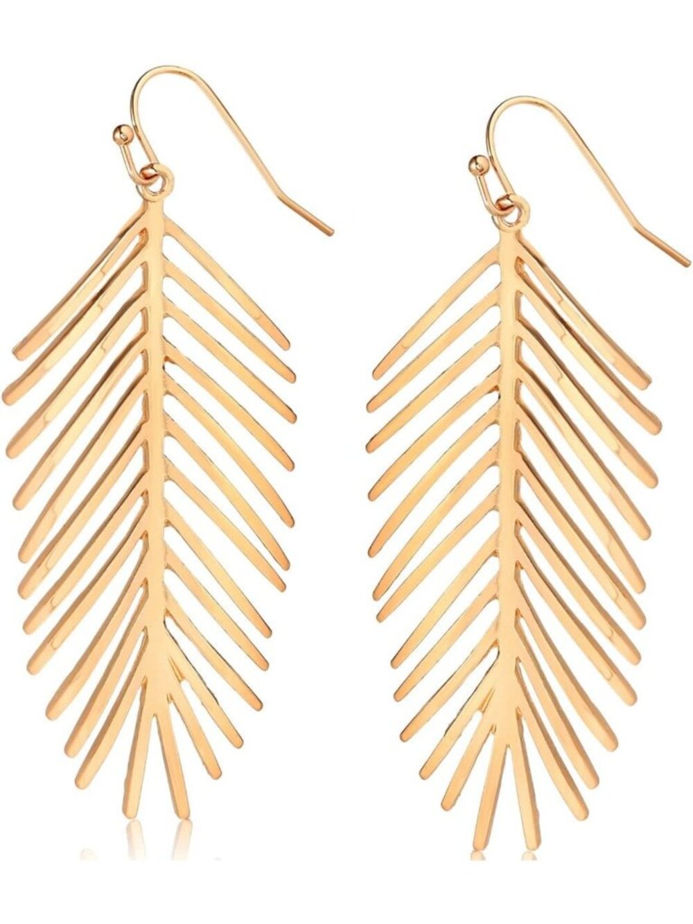 Tropical Boho Palm Leaf Dangle Earrings for Women - Trendy Summer Jewelry